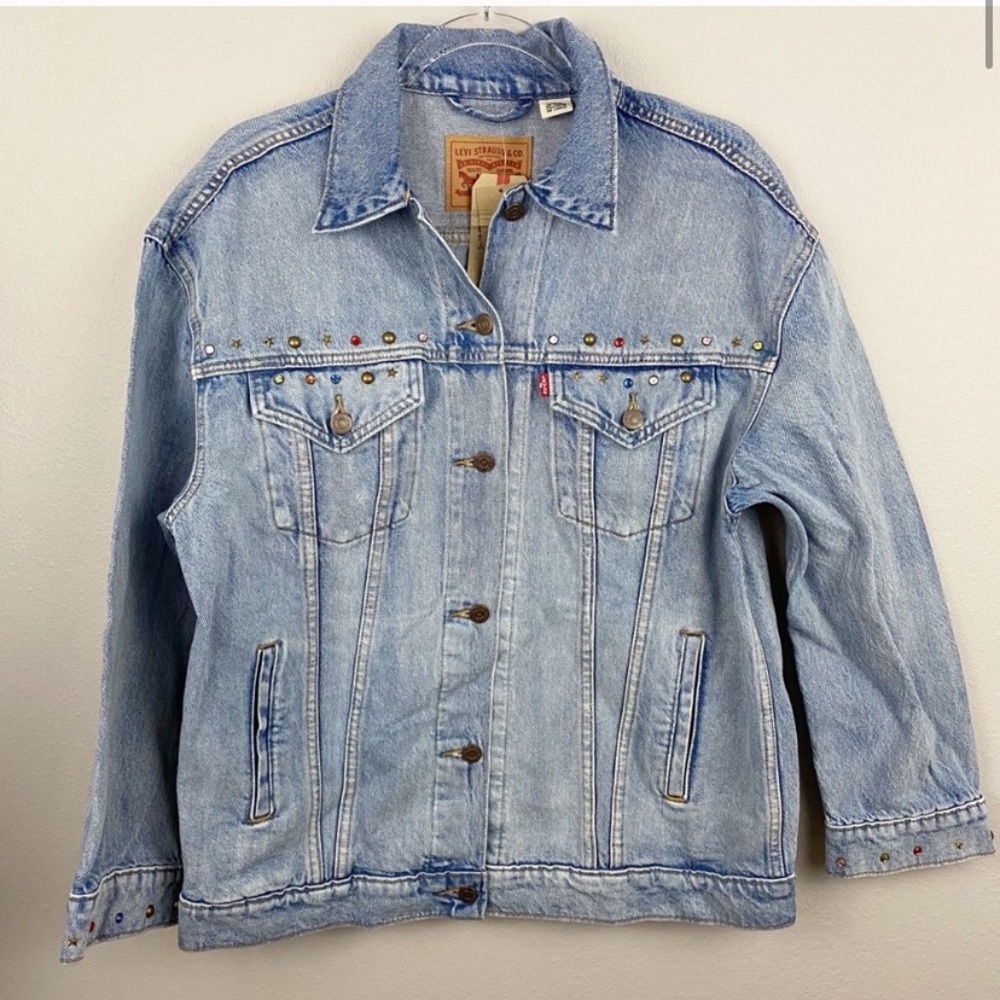Levi’s Reach for the Sky Baggy Trucker Jacket sz M - Picture 2 of 9